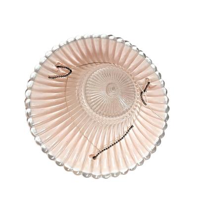 Vintage 3 Chain Depression Glass Ceiling Light Fixture