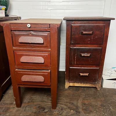 U872 Antique/Vintage 3 Drawer Oak Tables / Desk