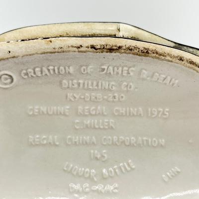 JIM BEAM ~ Pair (2) ~ 1975 GI Military Boots & Camo Helmet Decanter