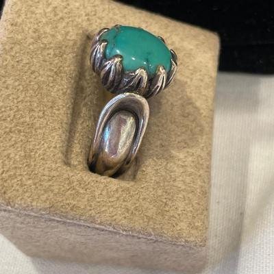 Native style ring and post earrings