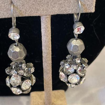 Large cross pendant and earrings