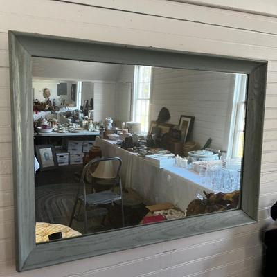 U884 Light Blue Oak Mirror