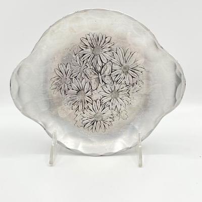 WENDELL AUGUST FORGE ~ Pair (2) ~ Hammered Aluminum Decorative Trays