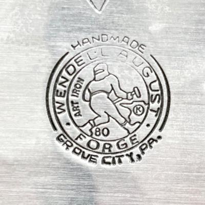 WENDELL AUGUST FORGE ~ Pair (2) ~ Hammered Aluminum Decorative Trays