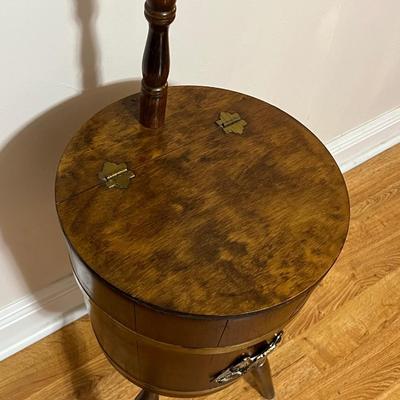 Solid Wood Bucket Floor Lamp