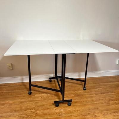 Rolling Drop Leaf Hobby Craft Table