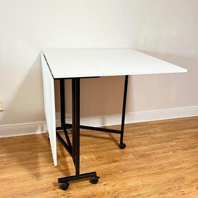 Rolling Drop Leaf Hobby Craft Table