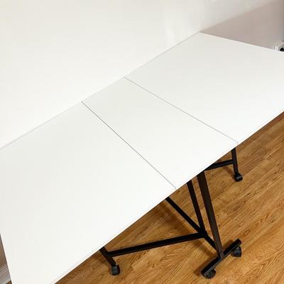 Rolling Drop Leaf Hobby Craft Table