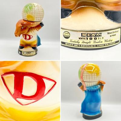 JIM BEAM ~ Pair (2) ~ 1980 Republican & Democratic Decanters