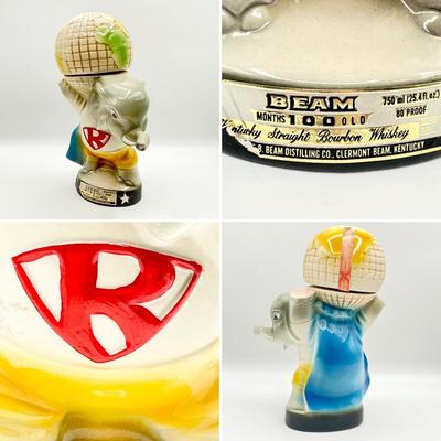 JIM BEAM ~ Pair (2) ~ 1980 Republican & Democratic Decanters