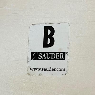 SAUDER ~ Distressed Rolling Wooden Filing Cabinet