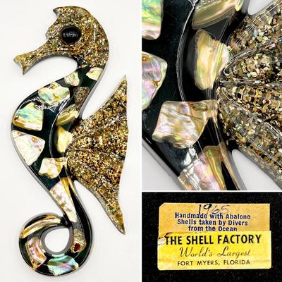 BETTYâ€™S SHELLS ~ Pair (2) ~ Wall Decor Handmade With Abalone Shells