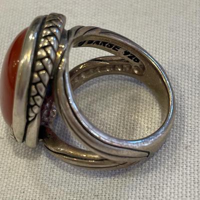 Barse stamped 925 oval ring