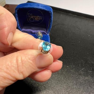 Beautiful Topaz and 14K Gold Earrings and Ring.