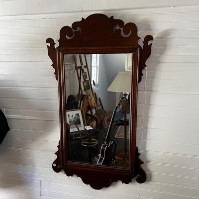 U717 Antique Mahogany Mirror
