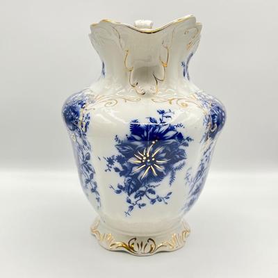 Vtg. Porcelain Wash Basin & Pitcher Set ~ England