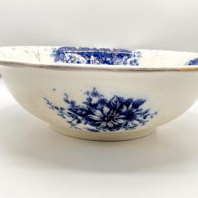 Vtg. Porcelain Wash Basin & Pitcher Set ~ England