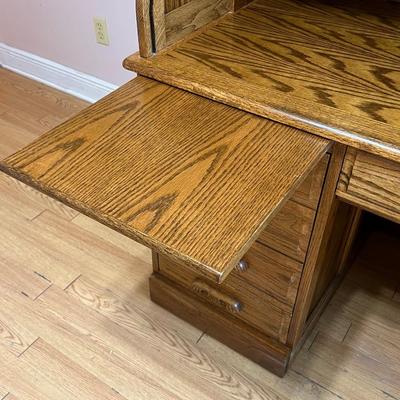 Solid Wood Roll Top Desk