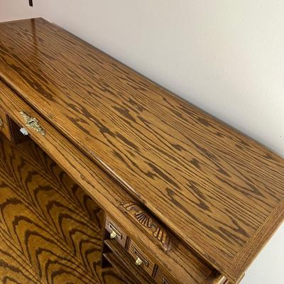 Solid Wood Roll Top Desk