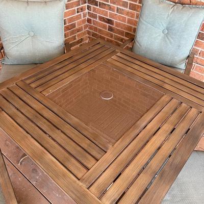 Outdoor Matching Table & 4 Swivel Chairs ~ *Read Details