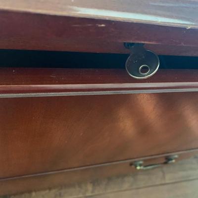 Mahogany Locking Lateral Wood File Cabinet