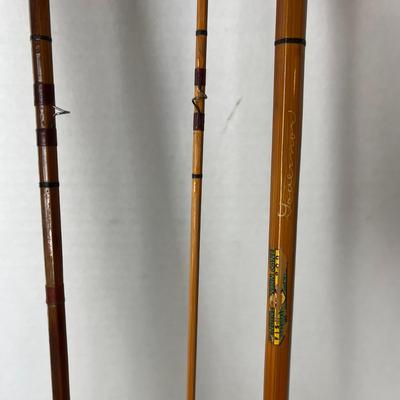 Vintage Silver Fishing Rod Case and Rod