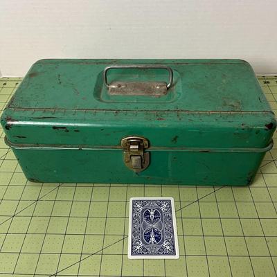 Vintage Hiawatha Green Tackle Box