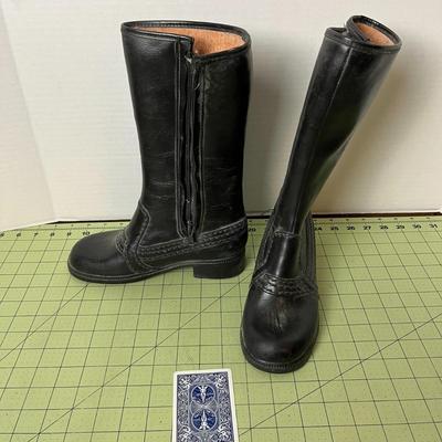 Vintage Black Waterproof Boots Size 4