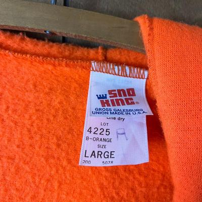 SnoKing Zip Hoodie - Hunter Orange (Large)