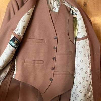 Vintage Merit 3 Piece Suit - Brown