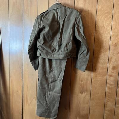 Vintage Military Suit with Atomic Badge