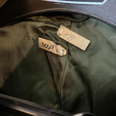 Vintage Military Suit with Atomic Badge