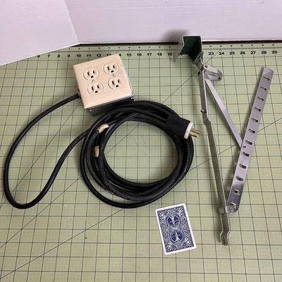 Power Quad Box Power Cord and Hook