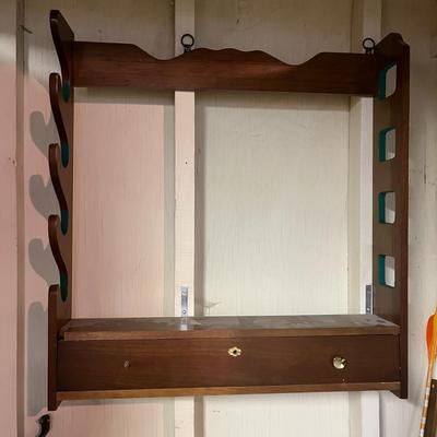 Vintage Wooden Gun Rack