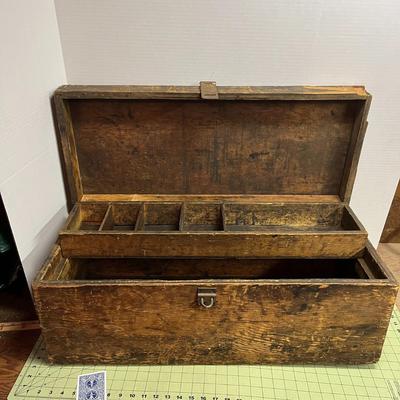 Vintage Wooden Tool Box