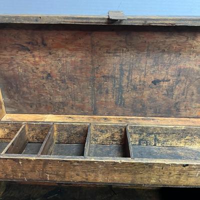 Vintage Wooden Tool Box