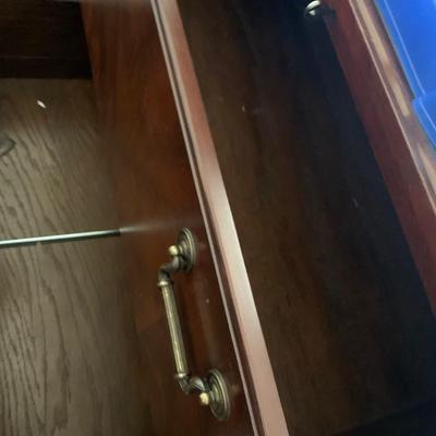 Mahogany Locking Lateral Wood File Cabinet