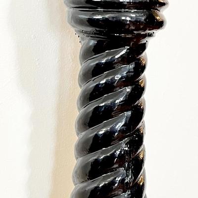 44â€ Glossy Black Wrought Aluminum Hitch Horse