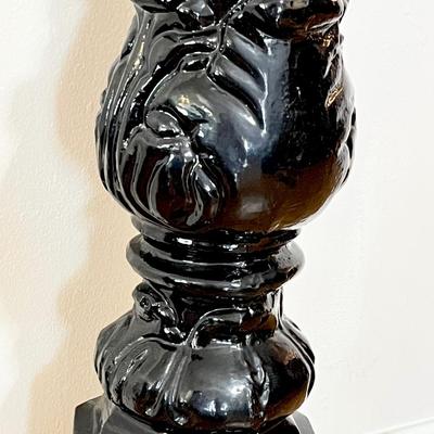 44â€ Glossy Black Wrought Aluminum Hitch Horse