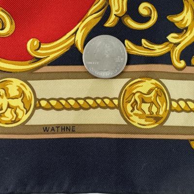 214 Authentic Wathne "Chasseur" Silk Scarf