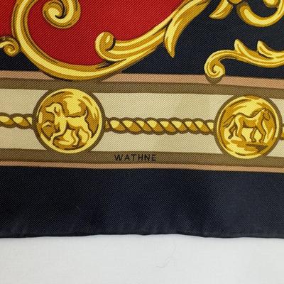 214 Authentic Wathne "Chasseur" Silk Scarf
