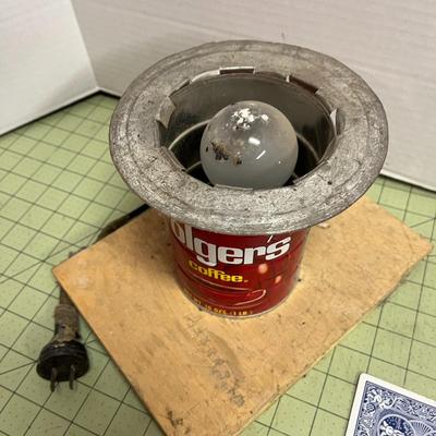 Vintage Coffee Tin Light
