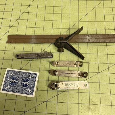 Vintage Can Openers and Ruler
