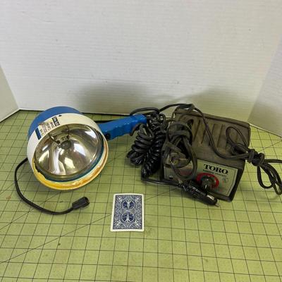 12 Volt Flashlight and Battery Charger