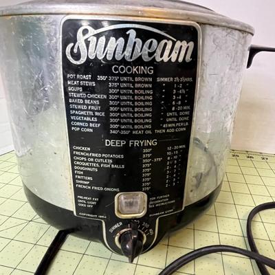 Vintage Sunbeam Cooker and Deep Fryer