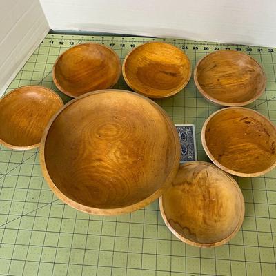 Woodpecker Woodward Handmade Japanese Wooden Dish Salad Bowl Set