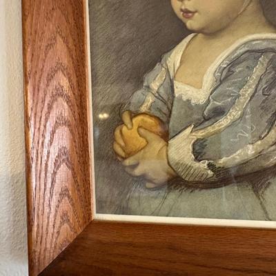 Framed Print of Baby Girl by Anthony van Dyck