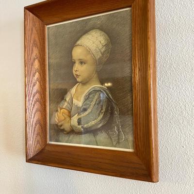 Framed Print of Baby Girl by Anthony van Dyck