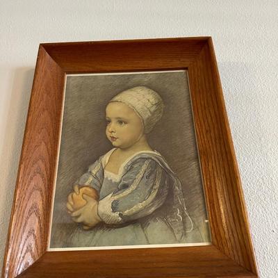 Framed Print of Baby Girl by Anthony van Dyck