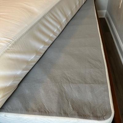 Queen Wood Bed Frame, Beauty Rest Mattress & Bed Frameâ€”LIKE NEW!